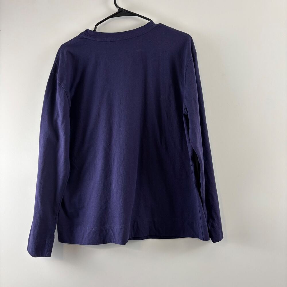 Koolaburra by UGG L Long Sleeve 100% Cotton Tee in Blue Loose fit Women's - Picture 4 of 7